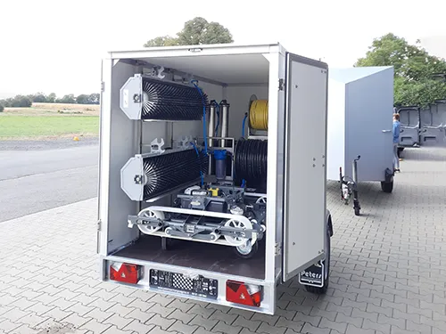 Bestelwagen/Aanhangwagen Energiecentrale Osmose met Solar Robot