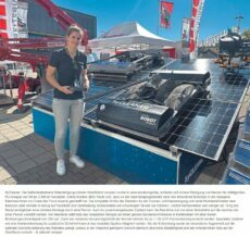 Celina Kneiber (Bild) freute sich, dass es der Solarreinigungsroboter dank des innovativen Konzepts in der Kategorie Kleinmaschinen ins Finale des Purus Awards geschafft hat.