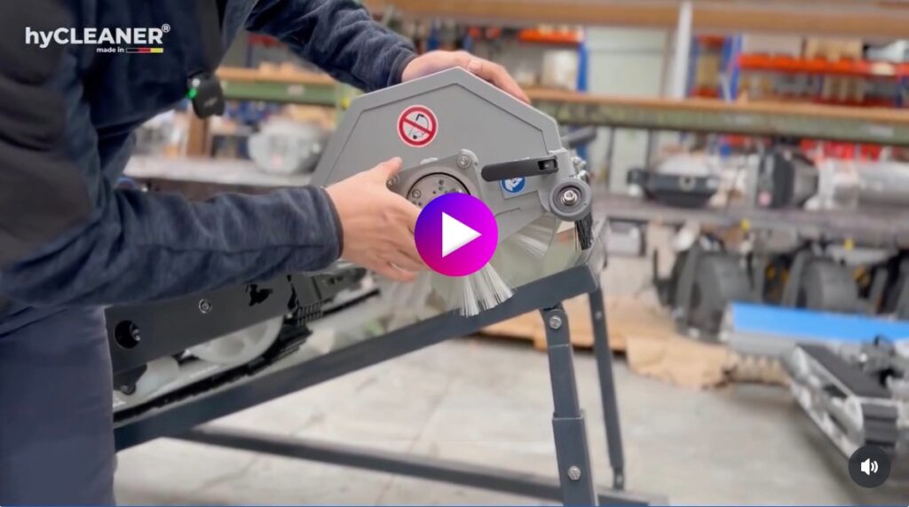 Video on the brush design for PV cleaning robots