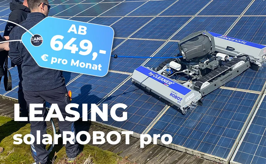 Preisschild Leasing solarROBOT pro