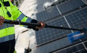 Reinigung einer PV-Anlage